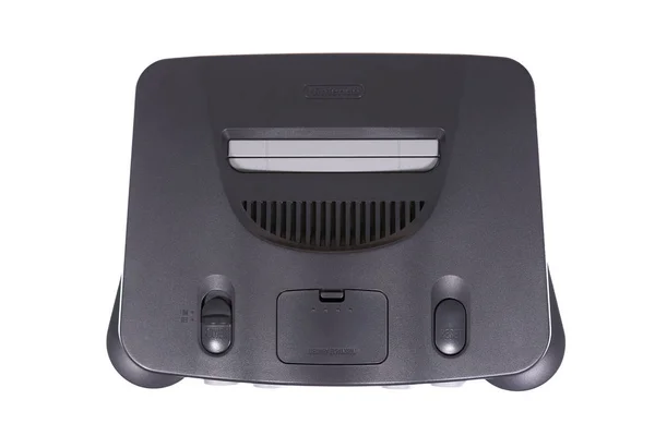 Una vista aérea de la consola de videojuegos Nintendo 64 — Foto de Stock