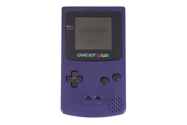 Mor Nintendo Gameboy Color Video Oyun Sistemi Yakın Çekim