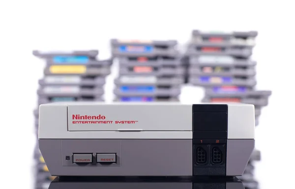 Nintendo NES system gier wideo — Zdjęcie stockowe