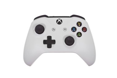 Beyaz Bir Microsoft Xbox One Wilreless Video Oyunu Co Close-Up