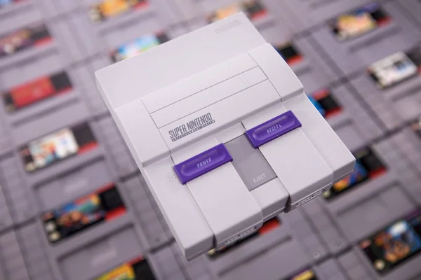 Nintendos Super Nintendo Classic-system — Stockfoto