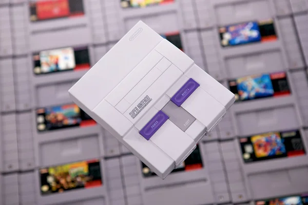 Klasyk systemu Nintendo SNES — Zdjęcie stockowe