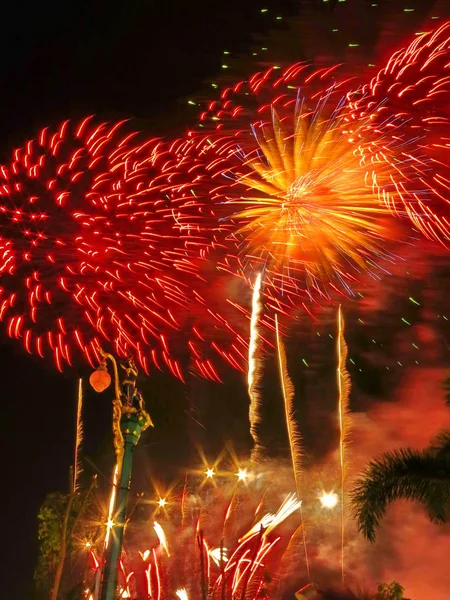 Silvesterfeuerwerk Khon Kaen Thailand — Stockfoto