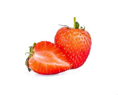 Beyaz arka planda starwberries