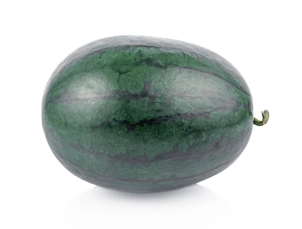 Vattenmelon Isolerad Vit Bakgrund — Stockfoto