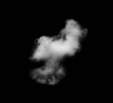 Siyah arkaplan üzerindeki bulutlar