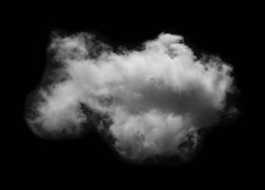 Siyah arkaplan üzerindeki bulutlar