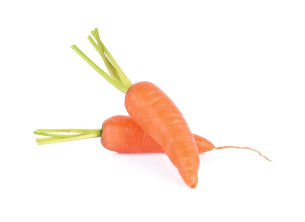Marchew Izolowane Warzywa Białym Tle — Zdjęcie stockowe