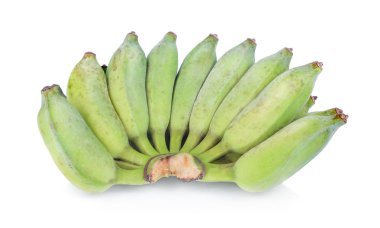 Beyaz arka plan üzerinde Ham muz