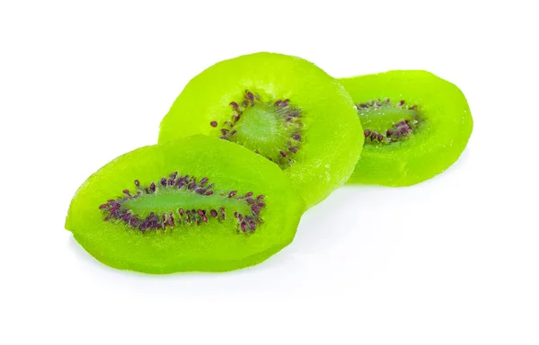 Kiwi Compote Witte Achtergrond — Stockfoto