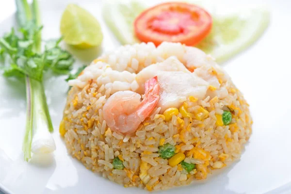 Arroz Frito Con Camarones —  Fotos de Stock