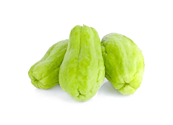 Chayote Vit Bakgrund — Stockfoto