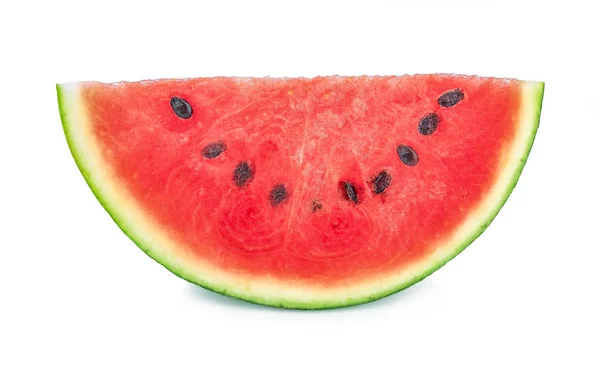Beyaz arka planda izole edilmiş karpuz dilimleri..