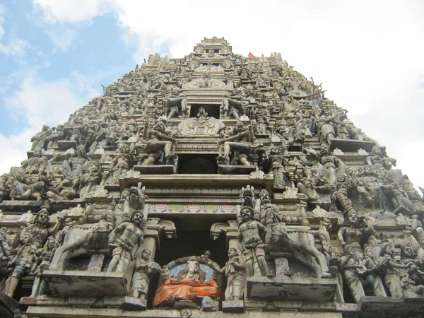 Pagoda Sri Lanka Buddhist Temple Colombo Pagoda All Decorated Figures — Stock Photo, Image