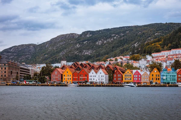 Odda Town Colorful Houses Coast Fjord Norway — Stock Photo, Image