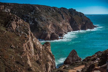 ısmarlayarak kayalık uçurum Cabo da Roca, Portekiz 