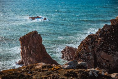 ısmarlayarak kayalık uçurum Cabo da Roca, Portekiz 