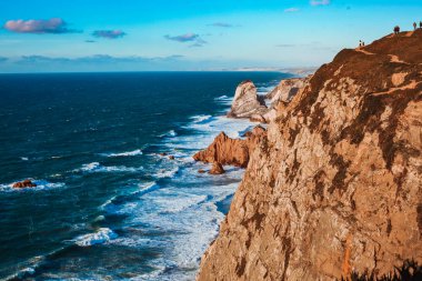 ısmarlayarak kayalık uçurum Cabo da Roca, Portekiz 