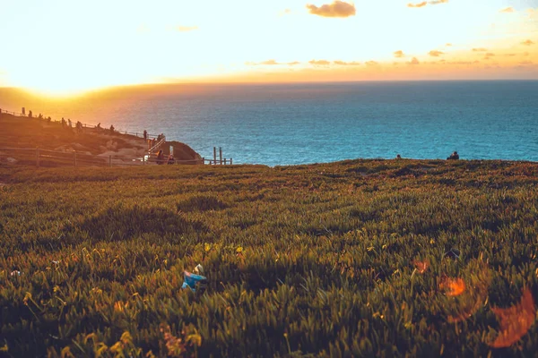 Panoramisch Uitzicht Klif Cabo Roca Portugal — Stockfoto