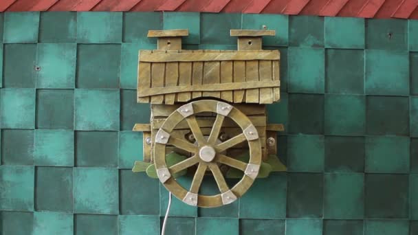 Spielzeug Bewegung Wassermühle — Stockvideo