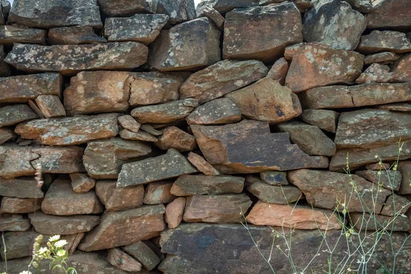 Old wall texture. Wall texture and background. Stones background. Abstract texture and background for designers. Closeup view of rock wall and stones.