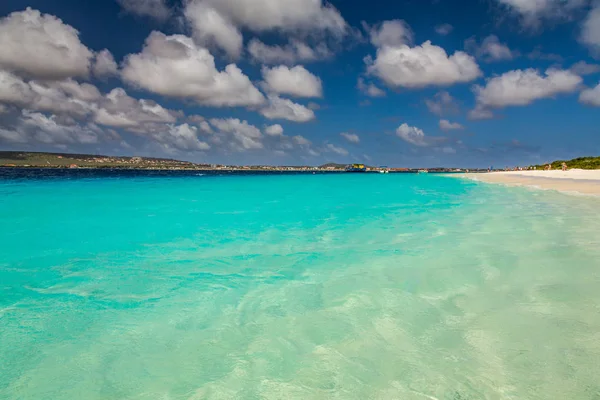 Arriving Bonaire Capture Ship Capital Bonaire Kralendijk Beautiful Island Caribbean — Stock Photo, Image