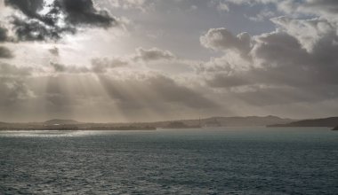Panoramik Antigua ve Barbudas, Caribbean Valley Kilisesi Beach.