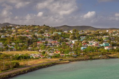 Panoramik Antigua ve Barbudas, Caribbean Valley Kilisesi Beach.