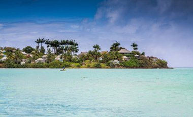 Panoramik Antigua ve Barbudas, Caribbean Valley Kilisesi Beach.