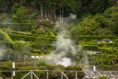 Furnas, en doğudaki üç etkin trachitic volkan üzerinde Adası Sao Miguel, tarihsel olarak aktif volkanik karmaşık, Furnas içinde yer almaktadır. 