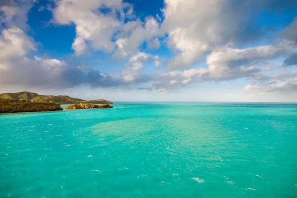 Vista Panorâmica Praia Igreja Vale Antígua Barbudas Caribe — Fotografia de Stock