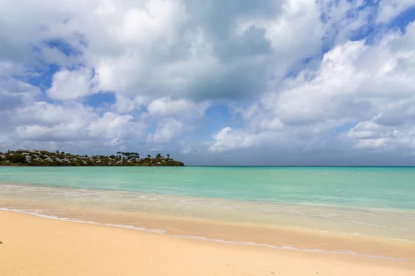Vista Panorámica Playa Iglesia Del Valle Antigua Barbudas Caribe — Foto de Stock
