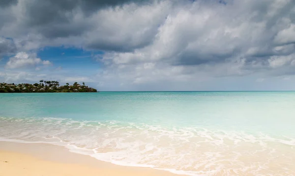 Panoramatický Výhled Údolí Církev Pláže Antigua Barbudas Karibik — Stock fotografie