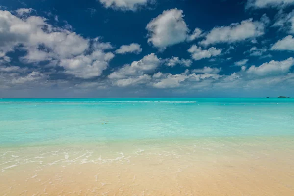 Panorámás Kilátás Nyílik Valley Church Strand Antigua Barbudas Karib Térség — Stock Fotó