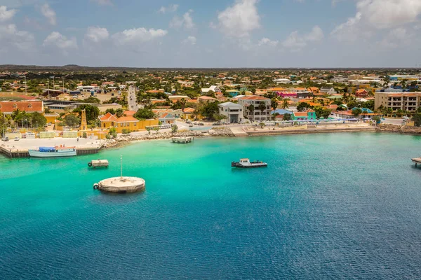 Bienvenue Bonaire Divers Paradise Arrivée Bonaire Prise Bateau Capitale Bonaire — Photo