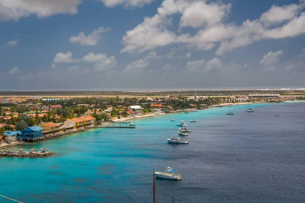 Bem Vindo Bonaire Divers Paradise Chegando Bonaire Captura Navio Capital — Fotografia de Stock