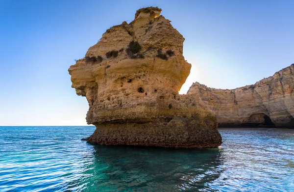 Exposure Done Boat Tour Lagoa Seashore Algarve Portugal — Stock Photo, Image