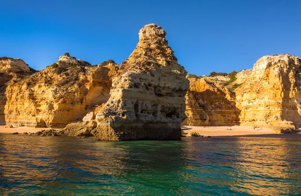 Exposure Done Boat Tour Lagoa Seashore Algarve Portugal — Stock Photo, Image