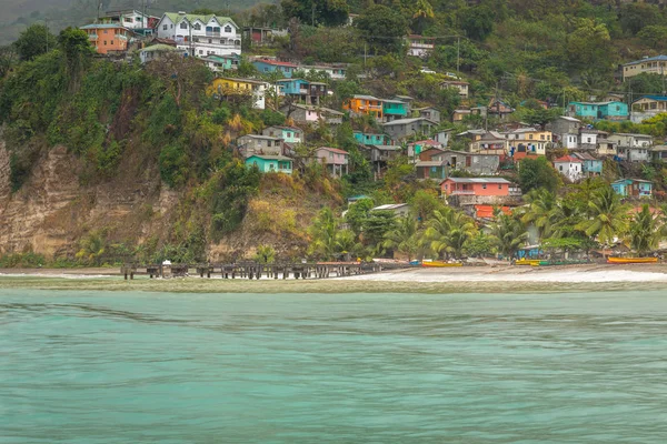 Marigot Bay Saint Lucia Карибское Море Экспозиция Сделанная Время Прогулки — стоковое фото