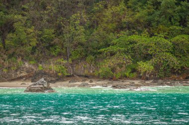 Pozlama Santa Lucia kıyı bir tekne tur iken
