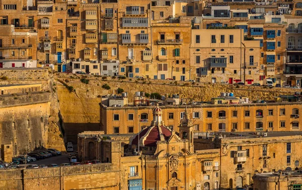 Valletta Panorama of the City Center — стокове фото