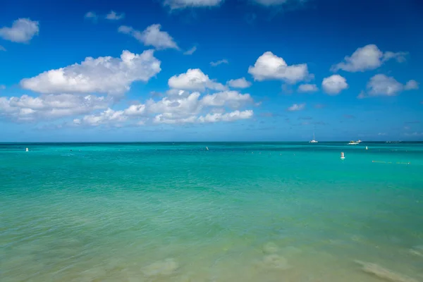Taken 2017 Photo Taken Beautiful Eagle Beach Aruba Taking Advantage — Stock Photo, Image