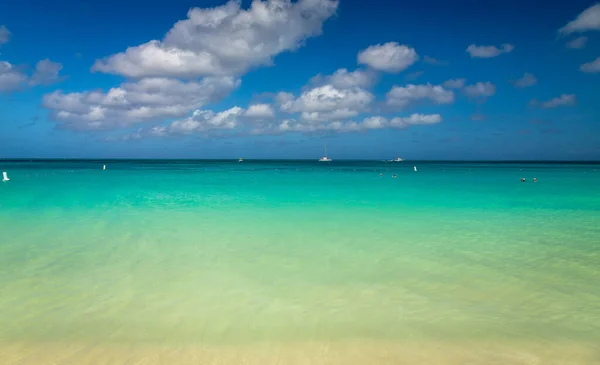 Hozott 2017 Kép Került Gyönyörű Eagle Beach Aruba Kihasználva Nagy — Stock Fotó