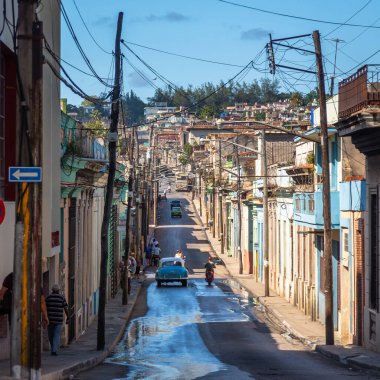 Matanzas, Küba 'nın ana meydanında güzel ve rengarenk binalarıyla teşhir edildi..