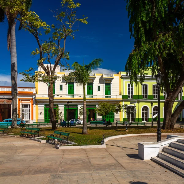 Exposição Feita Praça Principal Matanzas Cuba Com Seus Belos Coloridos — Fotografia de Stock