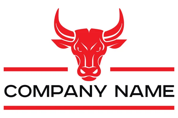Vektorové Logo Red Bull Hlavy Izolovaných Bílém Pozadí — Stockový vektor