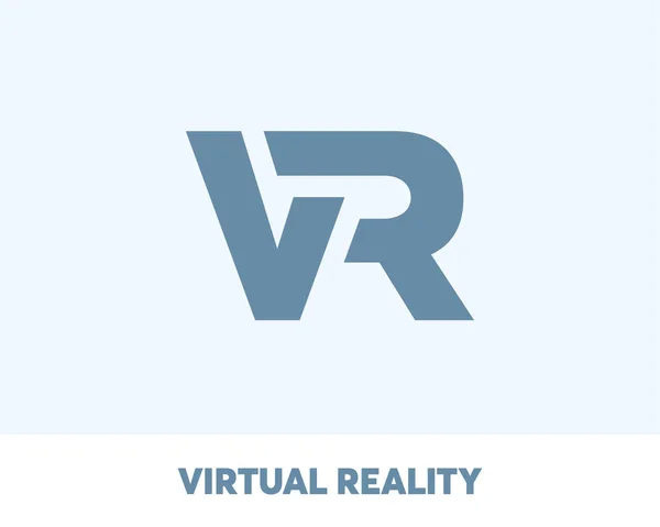 Sanal gerçeklik logo, web simgesi, modern eğlence, vektör çizim