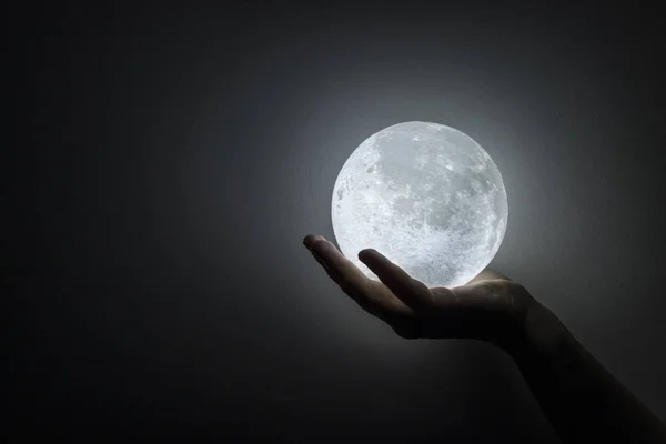 Moon in the hand