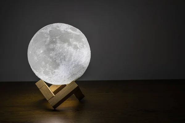 Moon lamp on the table