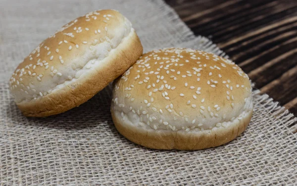 Burger Loaf Közelről — Stock Fotó